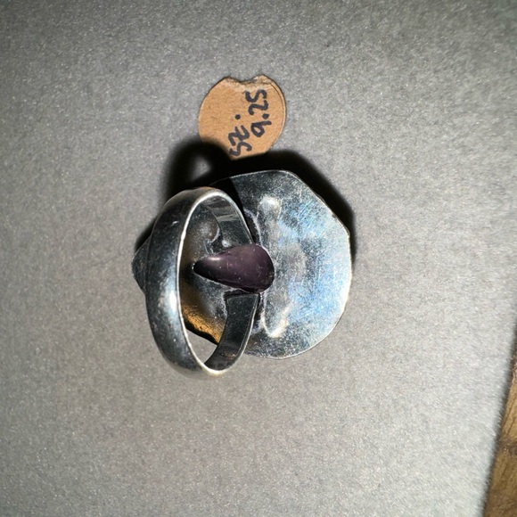 Hand Crafted Amethyst ring 925 Sterling Silver size 9.25 - Picture 2 of 4